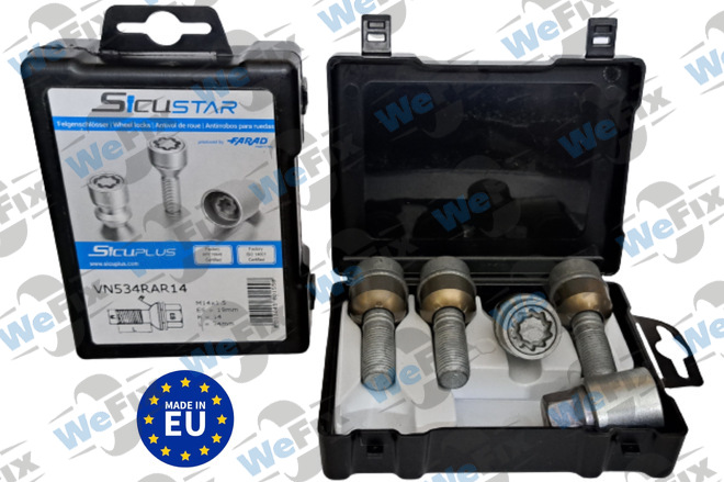 Секретні болти FARAD SICUSTAR рухома сфера 14x1,5х34  1 ключ 