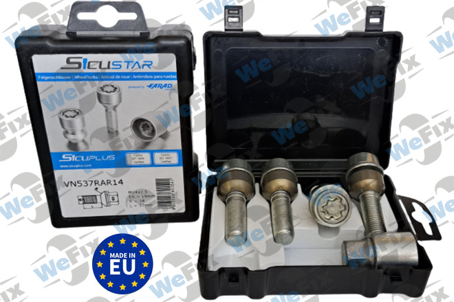 Секретні болти FARAD SICUSTAR рухома сфера 14x1,5х37  1 ключ 