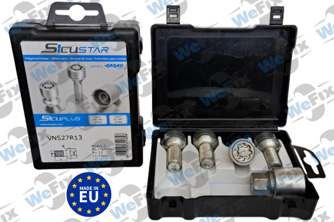 Секретні болти FARAD SICUSTAR сфера 14x1,5х27  1 ключ