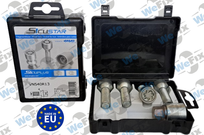 Секретні болти FARAD SICUSTAR сфера 14x1,5х40  1 ключ