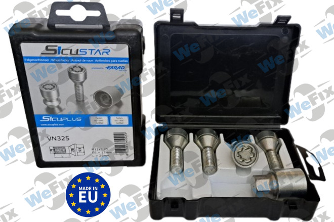Секретні болти FARAD SICUSTAR конус 12x1,25х25  1 ключ