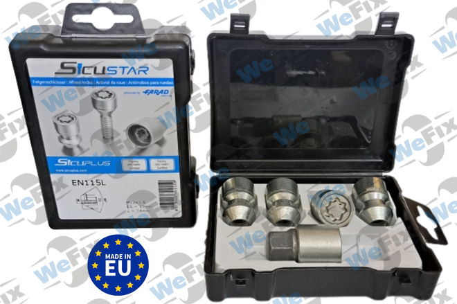 Секретні гайки FARAD SICUSTAR конус 12x1,5х34 кл.19  1 ключ