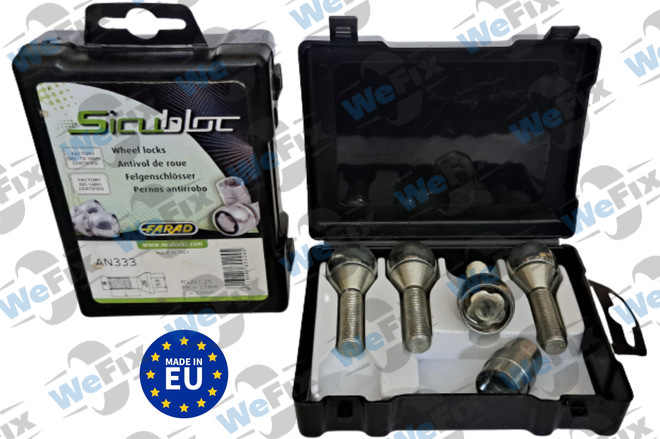Секретні болти FARAD SICUBLOC конус 12x1,25х33  1 ключ