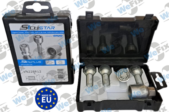 Секретні болти FARAD SICUSTAR сфера 12x1,5х28  1 ключ