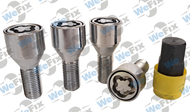 Секретні болти WHEEL LUG конус 14x1,5х28  2 ключі(кл.17/19) (ВН)