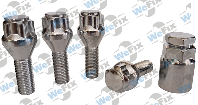 Секретні болти JN 12x1,25х28 (ЗВ) 2 ключа JN-603