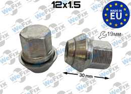 Гайка колісна закрита M12x1,5x30 рухомий конус ключ 19 Ford цинк ITALY
