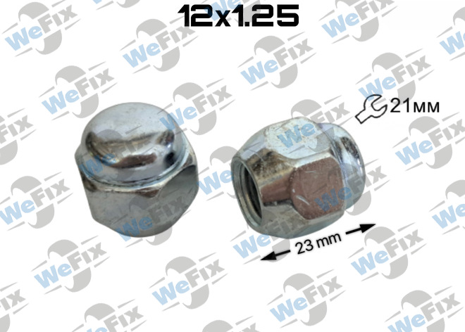 Гайка колісна закрита M12х1,25х23 конус ключ 21 цинк Nissan Leaf