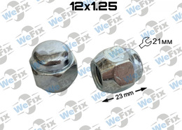 Гайка колісна закрита M12х1,25х23 конус ключ 21 цинк Nissan Leaf