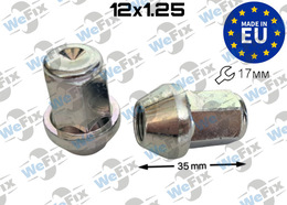 Гайка колісна закрита M12х1,25х35 конус ключ 17 цинк ITALY