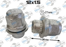 Гайка колісна закрита M12х1,5х38 прес-шайба ключ 21 Toyota Dacromet