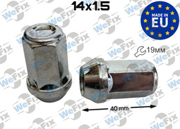 Гайка колісна закрита M14х1,5x40 конус ключ 19 цинк ITALY