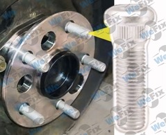 Шпилька колісна M12х1,25х43 шліц 14,2 цинк Nissan, Subaru, Suzuki, Kia. Фото 3