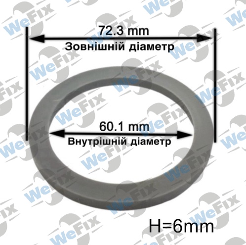 Центрувальне кільце 72.3/60.1 Momo/Avus/Mille Miglia 6mm