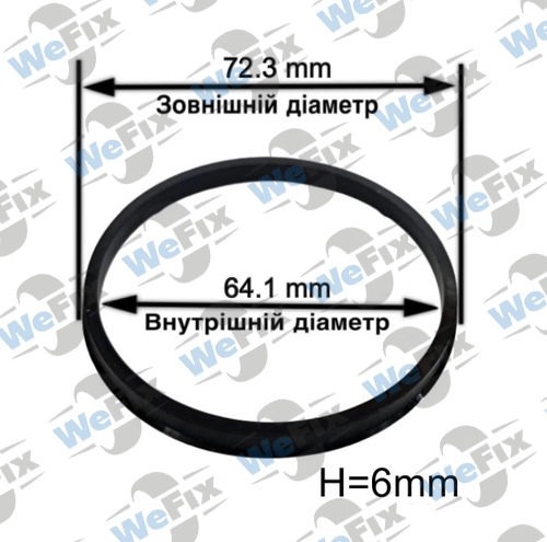 Центрувальне кільце 72.3/64.1 Momo/Avus/Mille Miglia 6mm