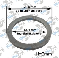 Центрувальне кільце 72.6/64.1 Momo/Avus/Mille Miglia 6mm