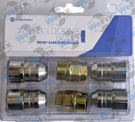 Секретні гайки CARBONADO конус 14х1,5х38 кл.19/21  2 ключа. Фото 2