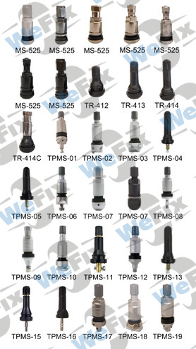 Вентиль TPMS-01 алюмінієвий під датчик тиску (кут 90 градусів) Ford, Mercedes, Nissan, Toyota, Volvo. Фото 2
