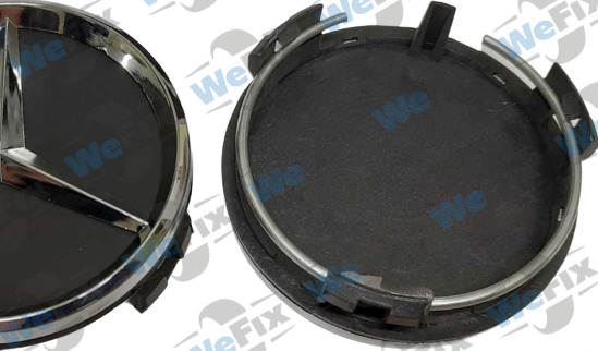 Ковпачок Mercedes 62/57 чорний A1704000025 A-Class B-Class W204 W205 W212 W163  S-Class SLK CLA GLA