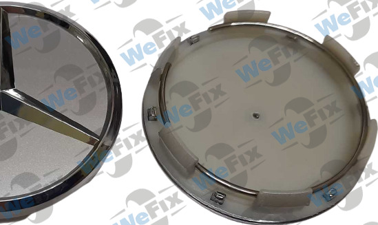 Ковпачок Mercedes 60/57 срібний A-Class B-Class W204 W205 W212 W213 GLA G-Class S-Class