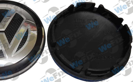 Ковпачок VW 56/52 чорний 6CD601171 R GTI Golf 5 Golf 7 Caddy Passat B6 Tiguan