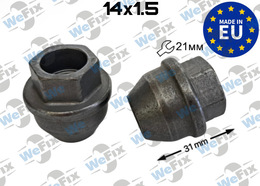 Гайка колісна відкрита M14х1,5x31 нерухом.конус ключ 21 геомет Ford Transit Tourneo 1763869 ACPA1012
