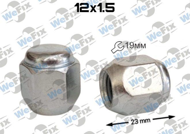 Гайка колісна закрита M12x1,5x23 конус ключ 19 цинк