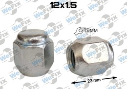 Гайка колісна закрита M12x1,5x23 конус ключ 19 цинк