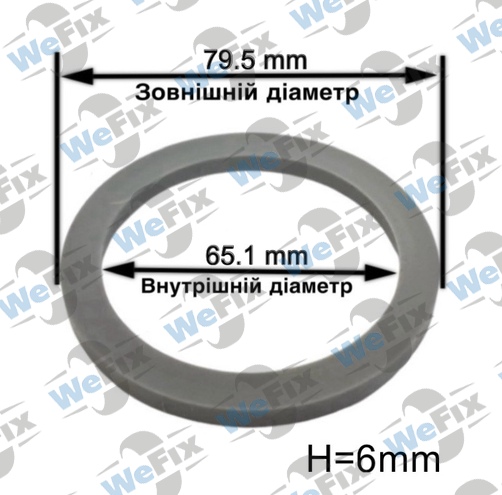 Центрувальне кільце 79.5/65.1 Momo/Avus/Mille Miglia 6mm