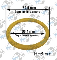 Центрувальне кільце 79.5/66.1 Momo/Avus/Mille Miglia 6mm