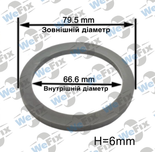 Центрувальне кільце 79.5/66.6 Momo/Avus/Mille Miglia 6mm