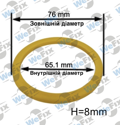 Центрувальне кільце 76.0/65.1 Mak/Tsw/Tsr 8mm