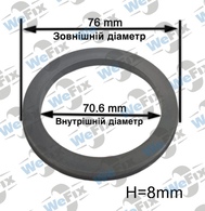 Центрувальне кільце 76.0/70.6 Mak/Tsw/Tsr 8mm