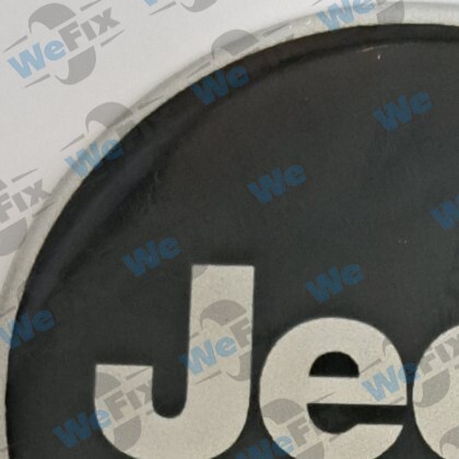 Наклейка Jeep 65мм чорна силікон