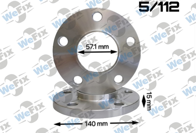 Проставка VW, Audi 15мм 5/112 dia 57.1  D=140