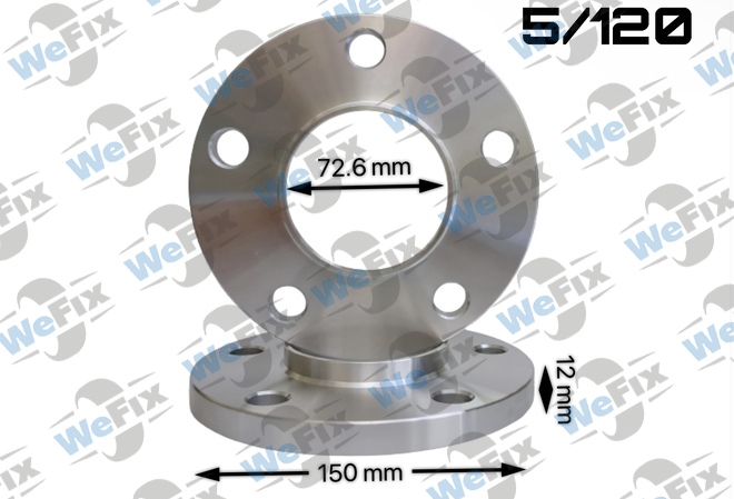 Проставкa BMW 12мм 5/120 dia 72.6  D=150