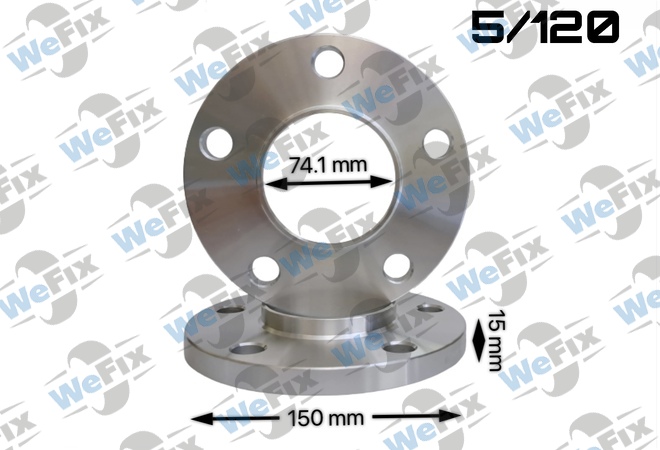 Проставкa BMW 15мм 5/120 dia 74.1  D=150 Кована