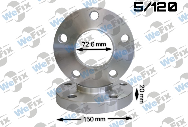 Проставкa BMW 20мм 5/120 dia 72.6  D=150 Кована