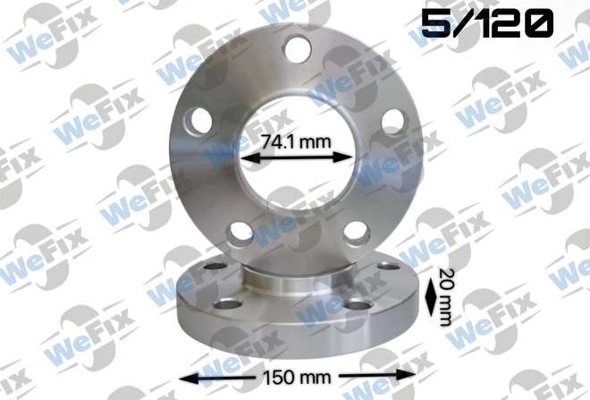 Проставкa BMW 20мм 5/120 dia 74.1  D=150 Кована