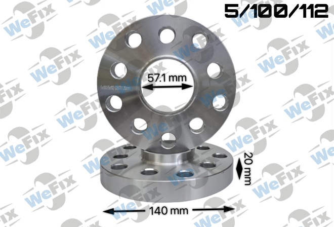 Проставка VW, Audi 20мм 5/100/112 dia 57.1 D=140 Кована