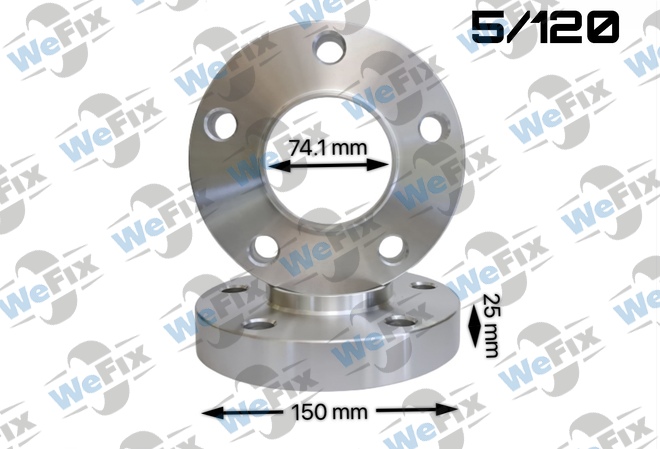 Проставкa BMW 25мм 5/120 dia 74.1  D=150 Кована