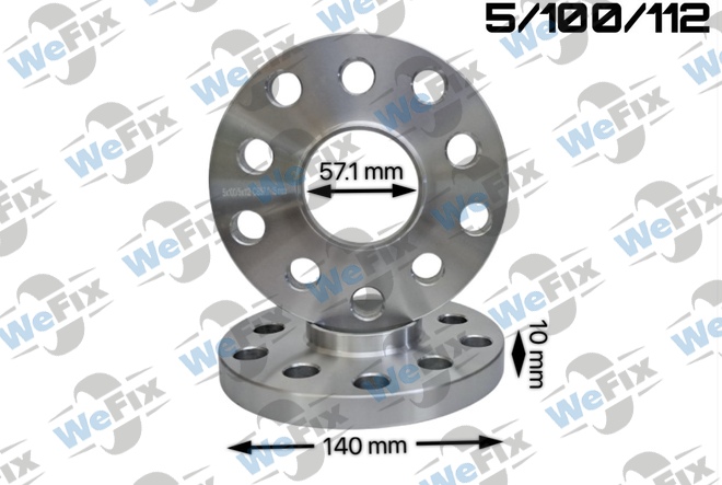 Проставка VW, Audi 10мм 5/100/112 dia 57,1 D=140