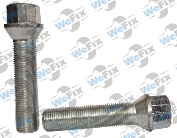 Болт колісний M14х1,25x55 конус цинк ключ 17 . Фото 2