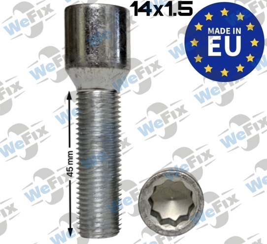 Болт колісний внутр.десятигранник M14х1,5x45 цинк (TORX) ITALY