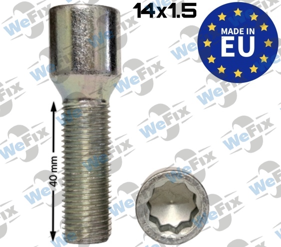 Болт колісний внутр.десятигранник M14х1,5x40 цинк (TORX) ITALY