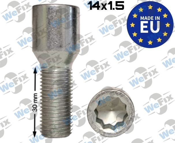 Болт колісний внутр.десятигранник M14х1,5x30 цинк (TORX) ITALY