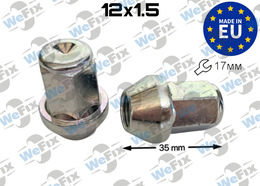 Гайка колісна закрита M12x1,5x35 конус ключ 17 цинк ITALY