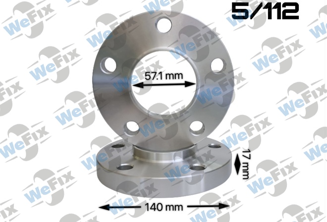 Проставка VW, Audi 17мм 5/112 dia 57.1 D=140