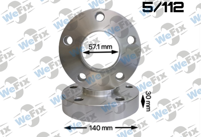 Проставка VW, Audi 30мм 5/112 dia 57,1 D=140