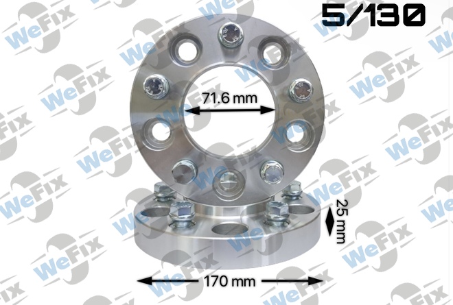 Проставкa Audi, VW 25мм 5/130 dia 71.6 з футорками 14х1,5 D=170